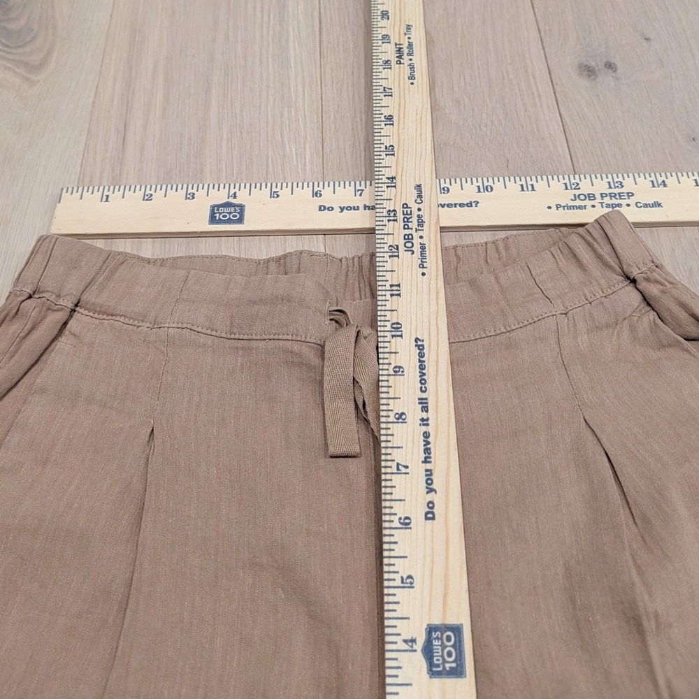 KUT From The Kloth Linen Cargo Pants Size 2 Tan Drawstring Utility - Picture 6 of 11